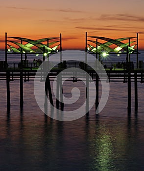 Sunset at Redondo Beach Pier photo