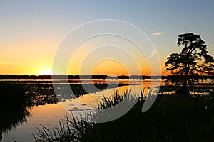 Sunset on Reelfoot Lake