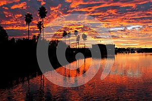 Sunset Reflected over Stockton photo