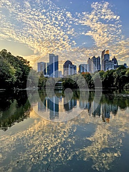 Sunset Reflection over Midtown Atlanta