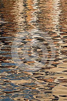 Sunset reflection on the waters of Grand Canal