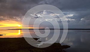 Sunset on the River Loughor.