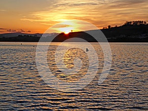 Sunset on the River Teign, Devon