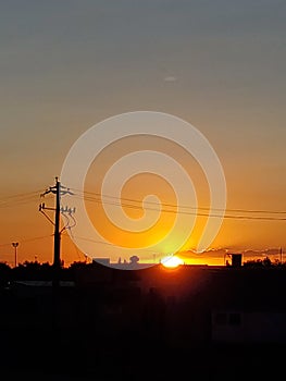 Sunset in Riverdale Utah