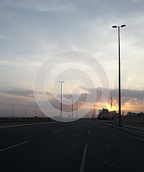the sunset road photo