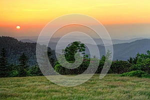 Sunset On Roan Mountain