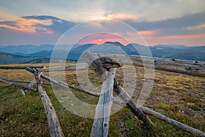 Sunset in Rocky Mountain National Park, Colorado, USA