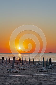 Sunset in Rodi Garganico, Apulia, Italy