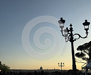 Sunset in Rome, ciao Roma