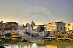 Sunset in Rome, Vatican City, Italy