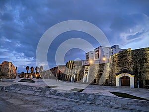 Sunset at the Royal Walls of Ceuta photo