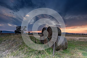 Sunset in rural Australia