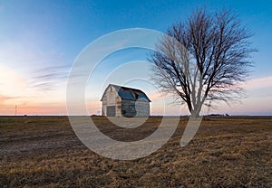 Sunset in rural Illinois.