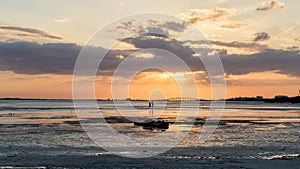 Sunset, San Carlos Bay, Bunche Beach Preserve, Florida photo