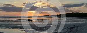 Sunset, San Carlos Bay, Bunche Beach Preserve, Florida photo