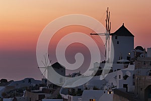 Sunset in Santorini