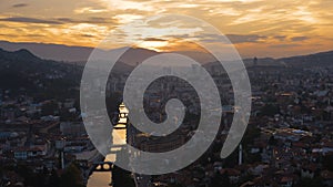 Sunset in Sarajevo