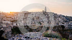 Sunset at Sassi di Matera, Basilicata, Italy