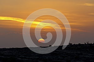 Sunset at the Sayq plateau