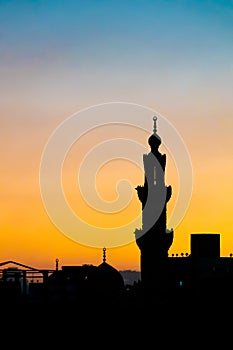 sunset scenery at Cairo Egypt