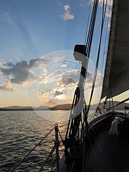 Sunset Schooner