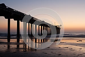 Sunset at Scripps Pier
