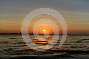 Sunset on the Sea, in Boracay, Philippines