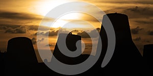 Sunset on a seashore