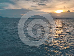 Sunset in selat sunda