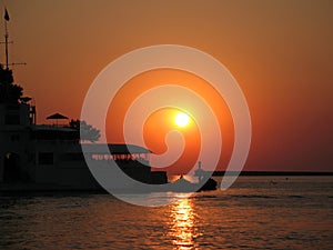 Sunset at Sevastopol harbor