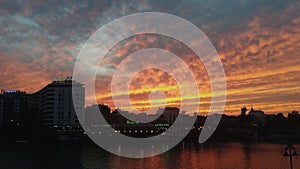 Sunset at Sevile, Spain