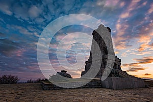 Sunset at Shipka monument, Bulgaria