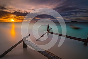 Sunset shot in Longexposure