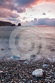 Sunset in the Silence Beach photo