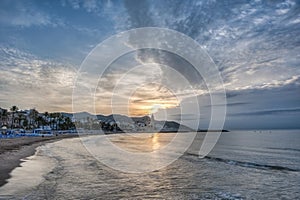 Sunset at Sitges, Spain