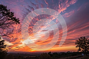 Sunset sky background abstract composition