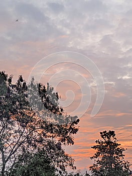 Sunset Sky And Clouds