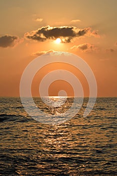 Sunset Sky. sea sunset background photo