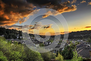 Sunset Sky at the Suburbs