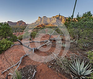 Sunset at Snoopy mountain in Sedona, AZ