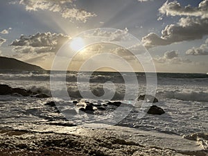 Sunset - Soleil couchant sur le Golfe de Lava en Corse