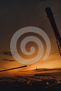 Sunset in some bitc mataram ntb