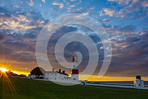 Sunset at Souter Lighthouse