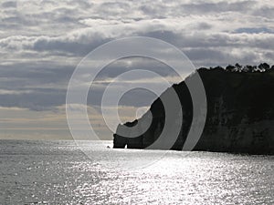 Sunset on South Devon Coast photo