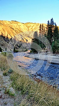 Sunset on South Fork Payette River