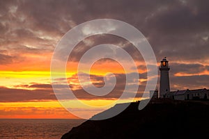 Sunset at South Stack Lighthouse