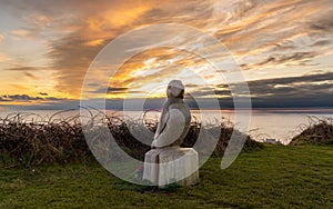 Sunset at south stack lighthouse isle of Anglesey