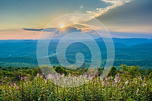 Sunset from Spruce Knob, in Monongahela National Forest, West Virginia