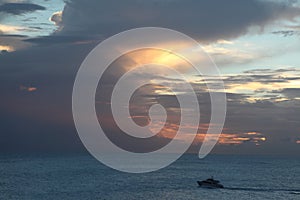 Sunset at St. Barthelemy Island, Caribbean