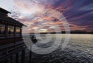 Sunset at Stearns Wharf